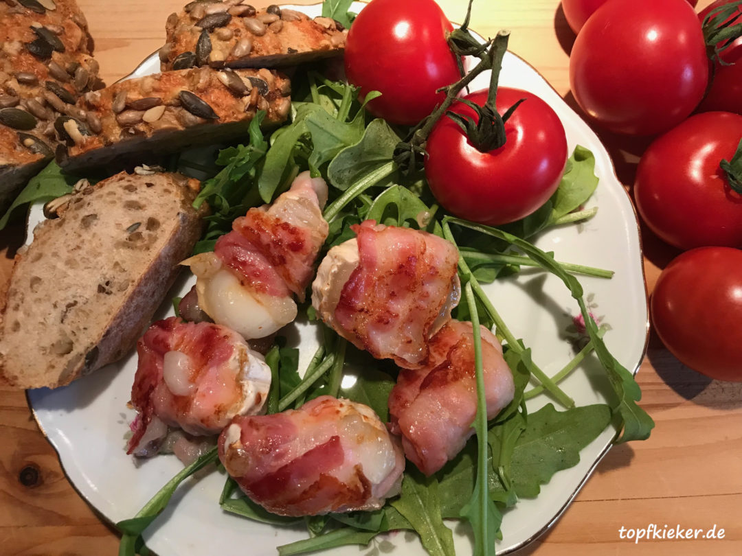 Ziegenkäse im Baconmantel - topfkieker.de